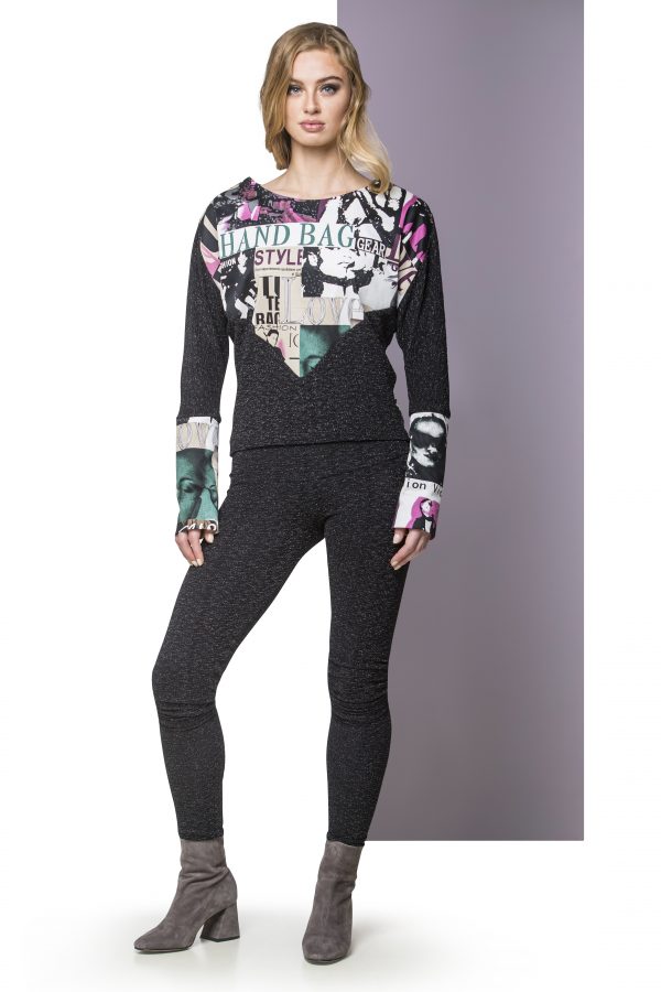 Sweater FAB and Leggings Glitter Front